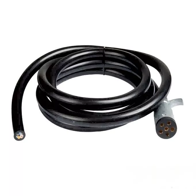6-poliger runder Anhängerverkabelungsstecker