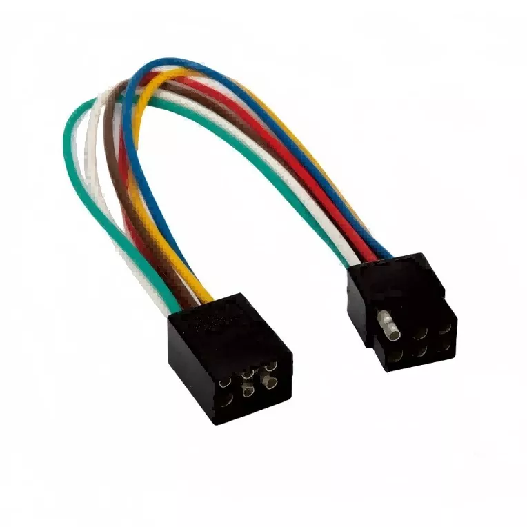 6-Wege-Anhängerverkabelungsstecker mit quadratischem Pol